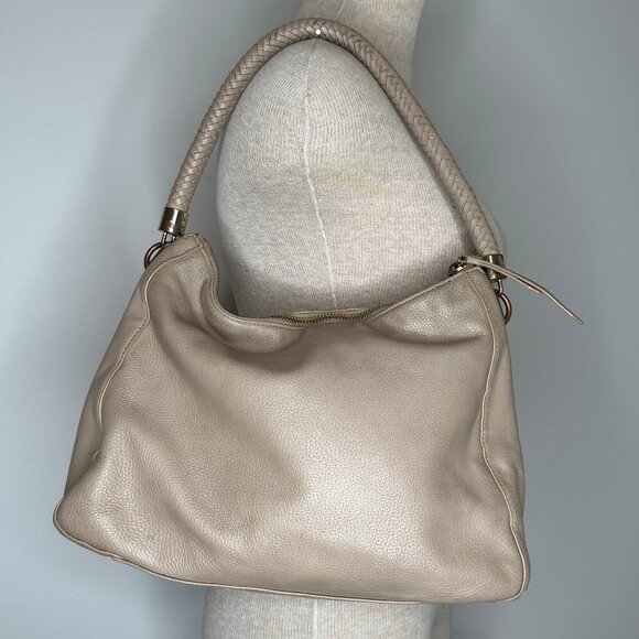 Cole Haan Women's Benson Hobo Leather Shoulder Bag Sandstone Color - Picture 2 of 12